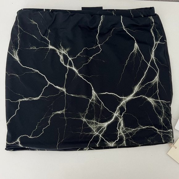VETEMENTS BLACK LIGHTNING MINI SKIRT - Picture 1 of 4
